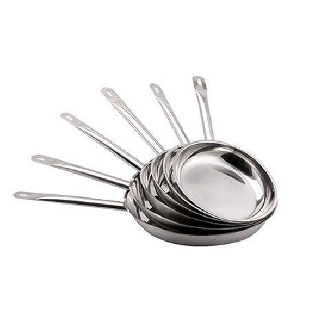Frying pan stainless steel composite bottom (steel surface)